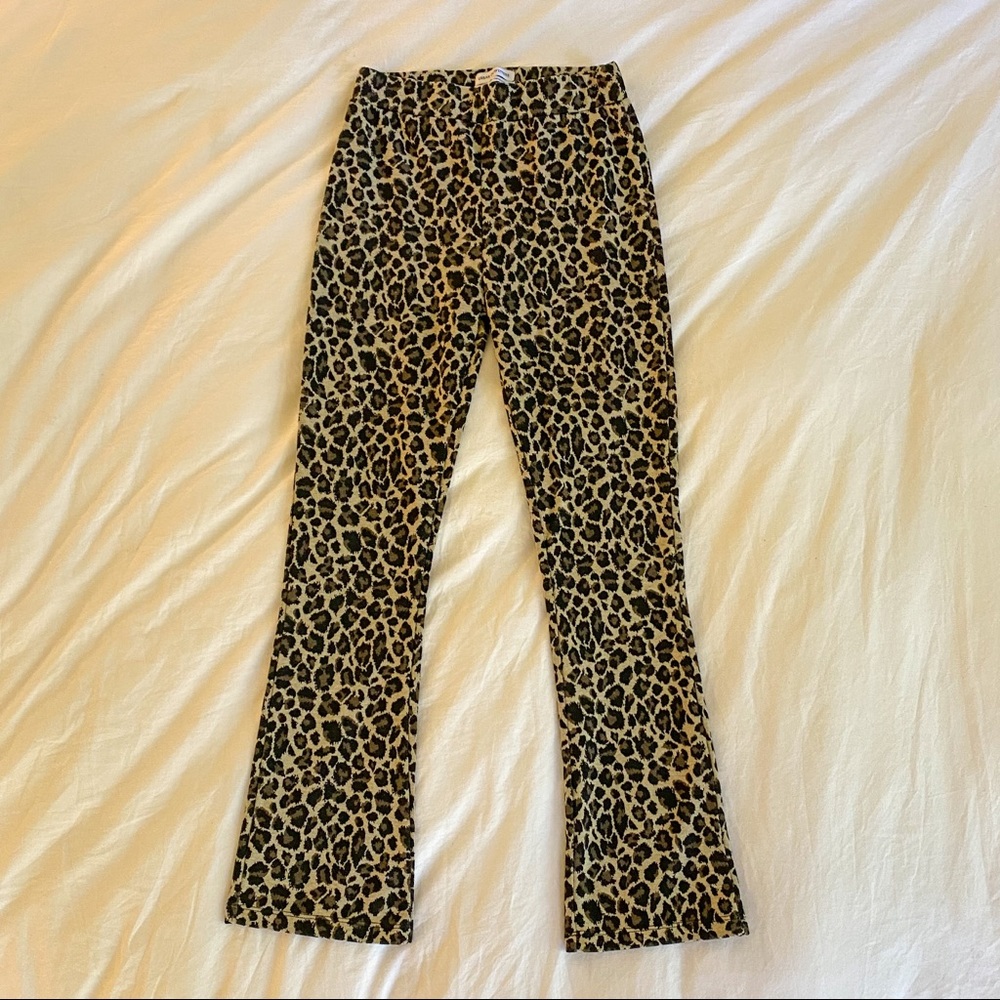 Urban Outfitters Stretch Leopard Print Flare